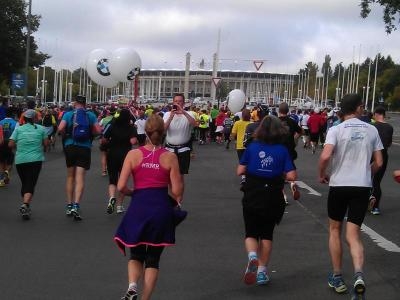 Lauf zum Olympiastadion