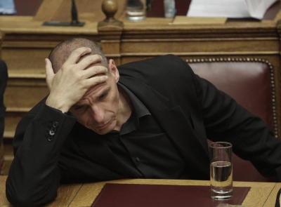 Greek Finance Minister Yanis Varoufakis during a Parliament session in Athens, Greece 05 June 2015.