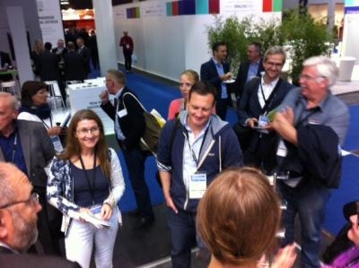 The booth of ppi Media in Hamburg 2015