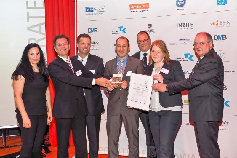 AbbVie Deutschland als Sieger mit "Corporate Health Award 2015"