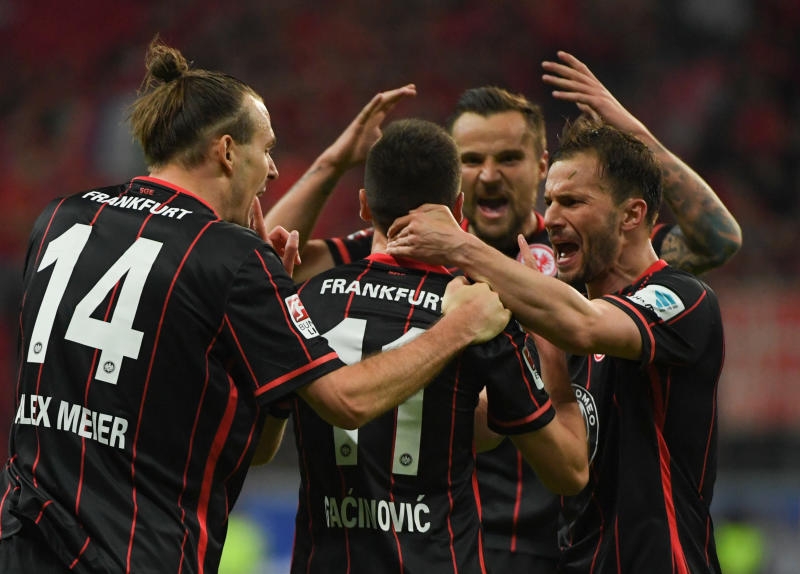Fußball Bundesliga Relegation Hinspiel: Eintracht Frankfurt - 1. FC Nürnberg am 19.05.2016 in Frankfurt am Main (Hessen). +++(c) dpa - Bildfunk+++