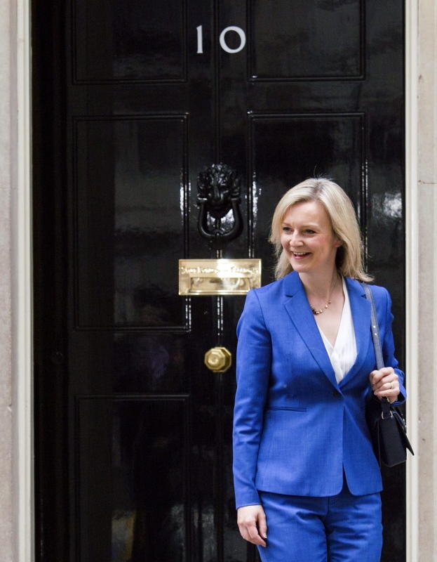 Liz Truss after being appointed Lord Chancellor and Justice Secretary leaves Downing Street after meeting Prime Minister Theresa May, Central London, Britain, 14 July 2016. Mrs May is expected to continue the reshuffle of her cabinet after taking over from David Cameron as British Prime Minister. EPA/WILL OLIVER (c) dpa