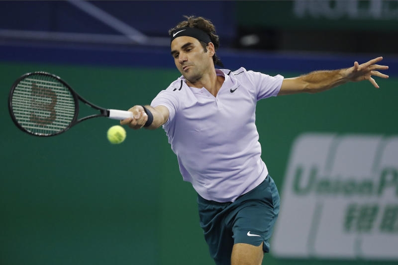 <p>Roger Federer in Aktion.</p>