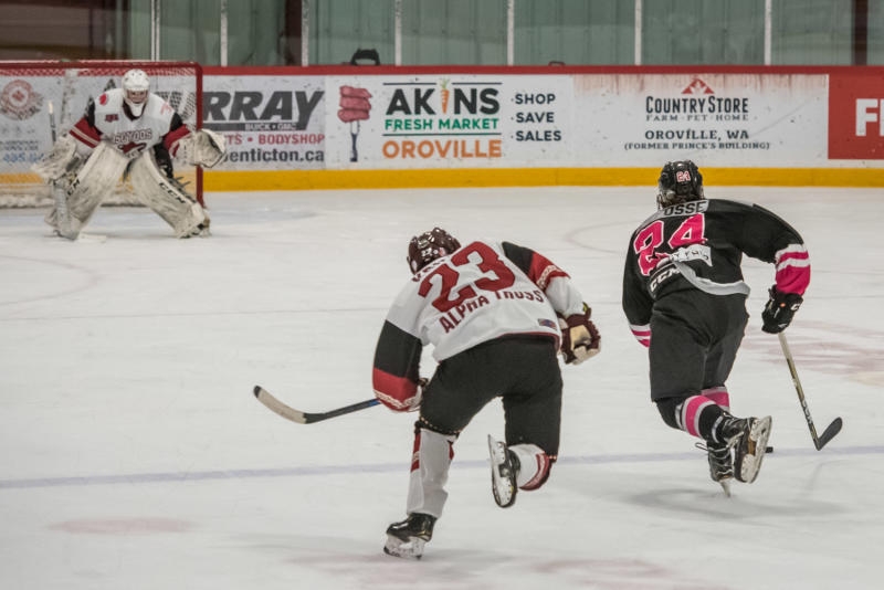 <p>Dylan Defosse of Fernie trie</p>