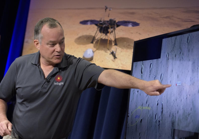<p>Pasadena: Dieses von der NASA zur Verfügung gestellte Bild zeigt Tom Hoffman, Projektleiter der «InSight»-Mission</p>